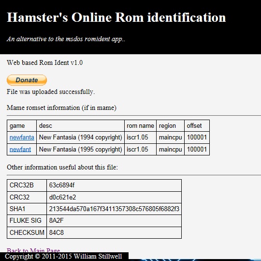 Identificación de rom 5. New Fantasia 94 y 95