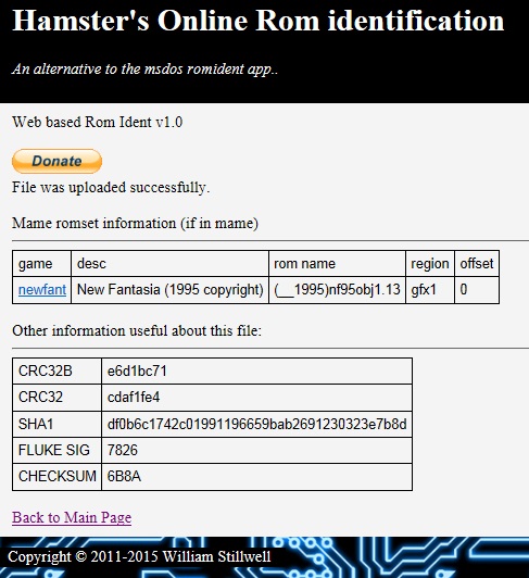 Identificación de rom 13 del set de MAME