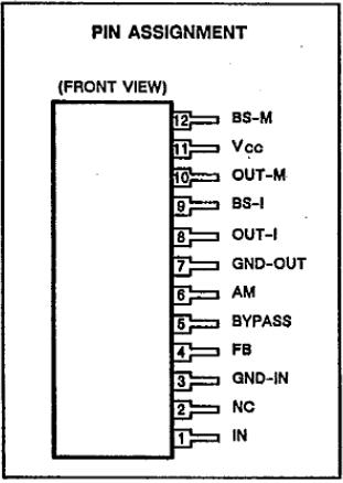 MB3731 Pinout