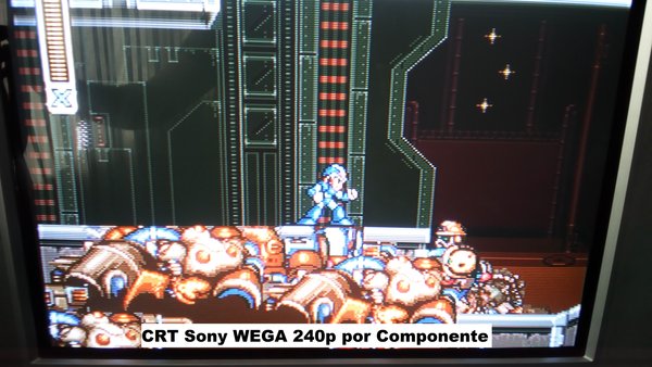 megaman x2 de Virtual console en wii a 240p en sony wega por componente
