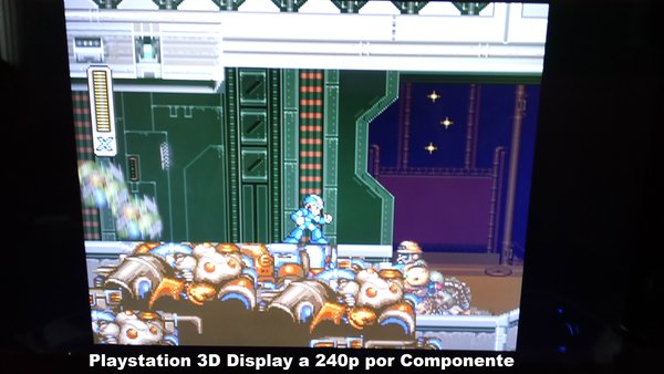 megaman x2 de virtual console en wii a 240p en 3d display